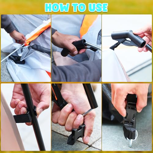 Abaodam Casa de Campaña Familiar para 5-8 Personas, Tienda de Camping Impermeable 210D Reforzada con Vestíbulo y Toldo, Carpa Resistente con Alfombra, Ideal para Playa, Montaña y Jardín