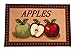 Kashi Home Kitchen Rug, Printed Area Rug, Durable Floor, Door Mat, Farmhouse Non-Slip Carpet Latex Backing Beautiful Design Mixed Apple 3pc Set (2 18x30 D Shape & 1 20x40)