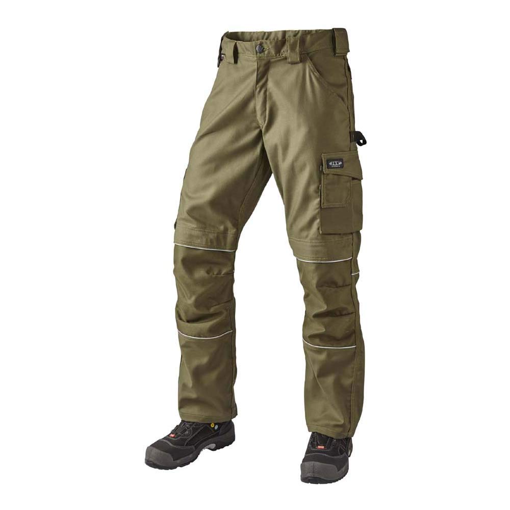 J.A.K. 150010108 Series 1500 60% Cotton/40% Polyester Waistband Trousers, Army, 60 R (42/32) Size