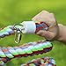 Rope Bungee Perch Bird, 83inch Kintor Pure Natural Colorful Bead Cage Chewing Toys for Small Medium Parrot (83inch Length)