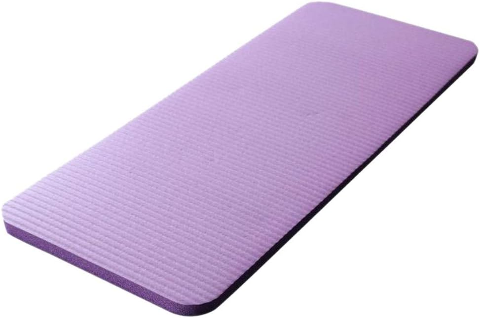 Lightweight Mute Meditation Pad Resilience Yoga Knee Pad 15Mm Yoga Mat Large Thick Pilates Exercise Fitness Pilates Workout Mat Non Slip Camping Mats (Color : Purple)