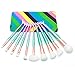 Vander Makeup Brushes Set 10pcs Mermaid Makeup Brush Cosmetic Brushes Eyeshadow Eyeliner Blush Brushes