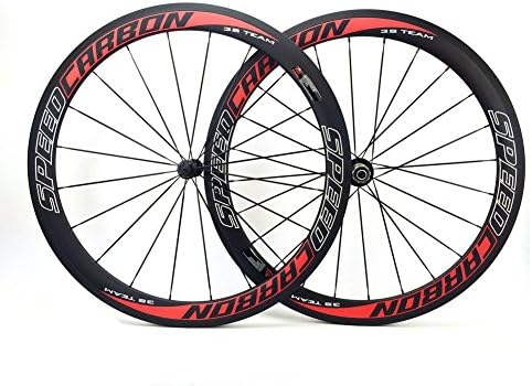 Speedcarbon 700c 50mm Carbon Wheel Set 23mm Width Clincher Cycling Racing Wheels 20/24h for Shimano