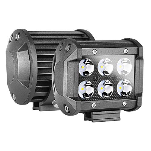 LED Pods, Nirider 2PCS 48W CREE 4 Inch LED Light Bars Spot Beam Off Road Driving Lights Cube LED Fog Lights Square LED Work Lights for Truck Jeep ATV UTV Car SUV Motorcycle Boat, 2 Yrs Warranty