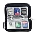 2 Set Memory Card Holder, HONSKY ® 22 Slot SD CF SDHC SDXC MMC Micro SD SecureDigital Memory CompactFlash Cards Carrying Cases & Sleeves Bags Media Storage & Organization - Black