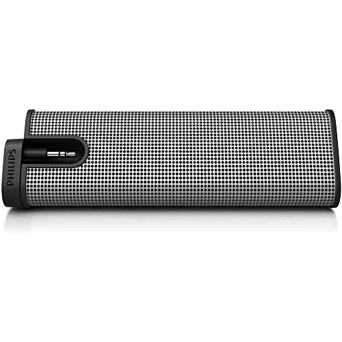 Philips Portable Mini Speaker for iPods, Smartphones, iPhones, and MP3 Players, SBA1610, Gray (Certified Refurbished)