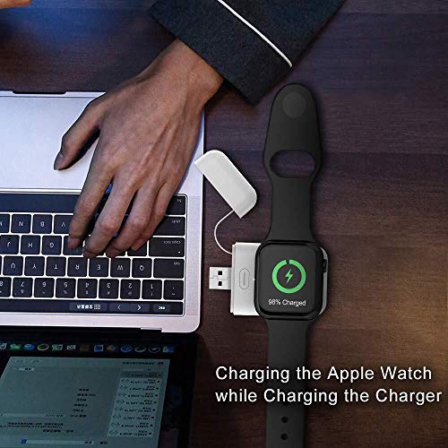 HUOTO Wireless Charger for Apple Watch Charger,Portable Magnetic iWatch Charger for Travel Outdoor,Magnetic iWatch 1000mAh Power Bank for Apple Watch Series 5/4/3/2/1/Nike+