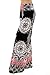Uptown Apparel Womens Fold Over Waist Wide Leg Boho Printed Palazzo Pants!!