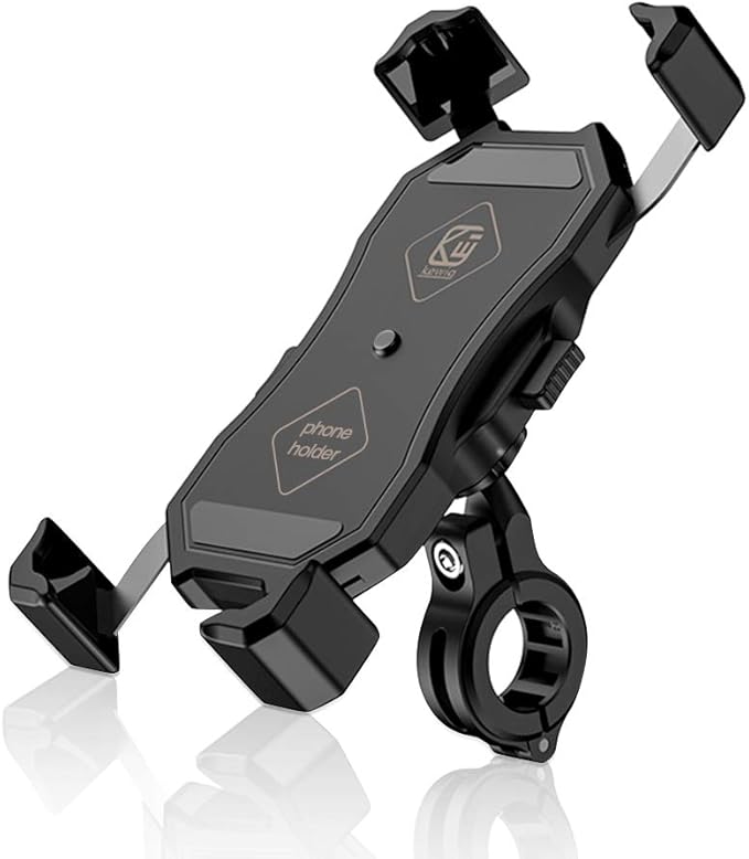 Amazon 正規品保証 自転車 スマホホルダー 原付 バイク用スマホバイク用携帯ホルダー スマートフォンホルダー スマホ固定 自動ロックデザイン 振れ止め 脱落防止 Gpsナビ 携帯 固定用 マウント スタンド すまほスタンド 防水 1秒ロックアップ3 5 6 5インチ に適用