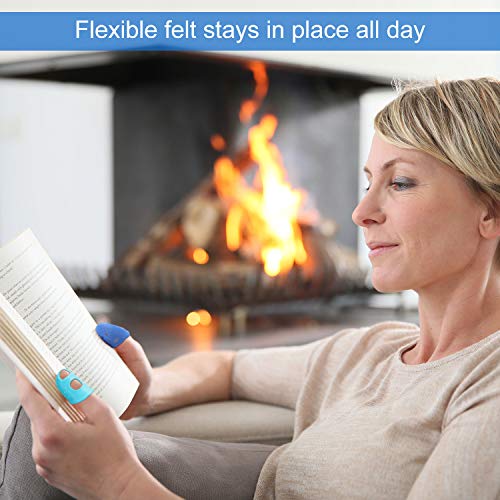 24 Pieces Rubber Fingers Tips Guard with 3 Sizes (S/M/L) Finger