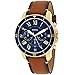 Fossil Men's 44mm Grant Sport Chronograph Watch with Leather Strap