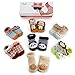 Haley Clothes Newborn Baby Anti-Slip Socks Toddler Non-Skid Socks for Kids (7 Pairs/Box Baby Boys Infant Socks Gift Set), Size L (fits for 6-12 Months)