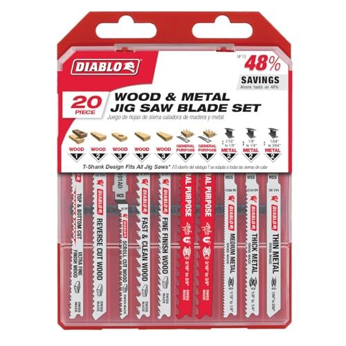 Diablo Jig Saw Blade Set - Mixed Tooth, 20-Pieces photo 3