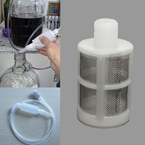 Bargain World 5pcs Stainless Steel Homebrew Siphon Filter Beer Wine Brewing Tools