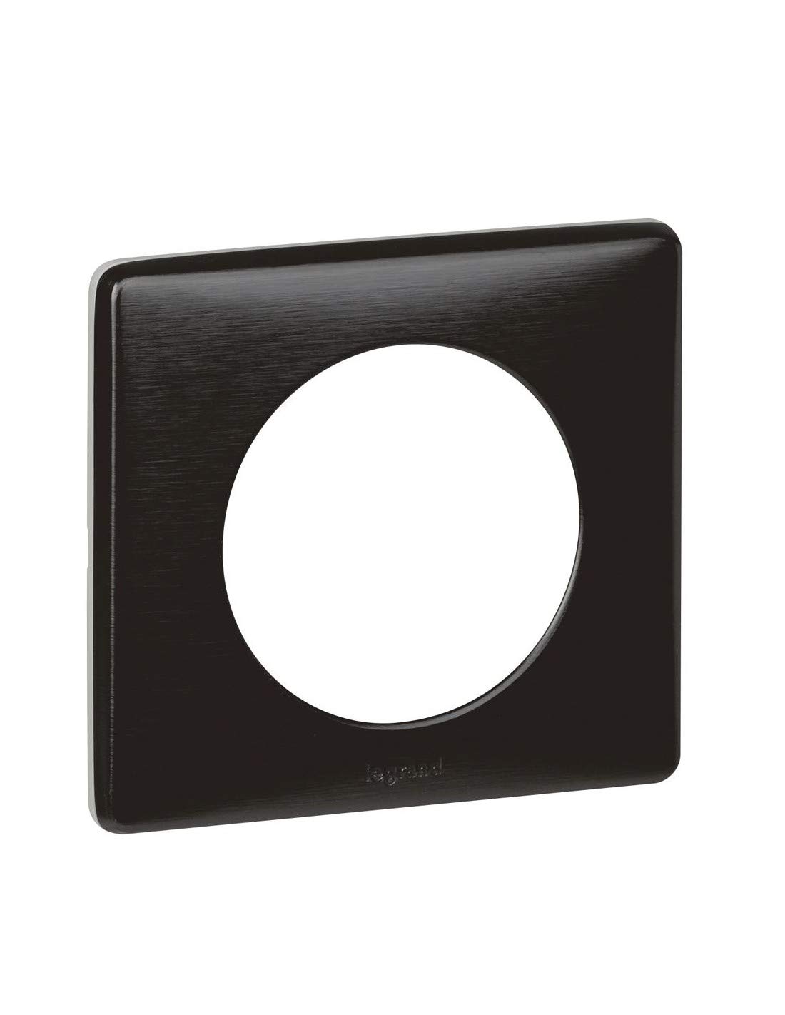 Legrand Céliane 068982 Metal 2-Hole Metal Plate Carbon