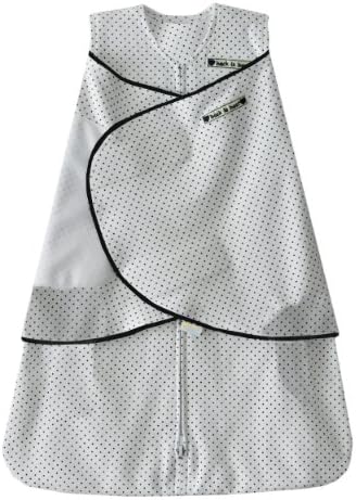 Halo Sleepsack 100% Cotton Swaddle, Navy Pin Dot, Newborn