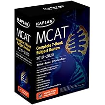 MCAT Complete 7-Book Subject Review 2019-2020: Online + Book + 3 Practice Tests (Kaplan Test Prep)