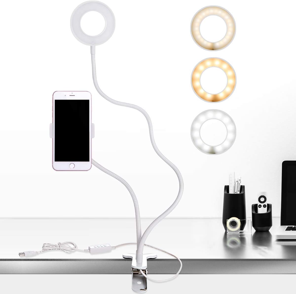 Best desk lamp with clip and phone holder