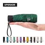 NOOFORMER mini Travel sun&rain Umbrella - Light Compact Parasol with 95% UV Protection for Men Women Multiple Colors