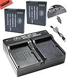 BM 2 Pack of DMW-BCM13E Batteries and Dual Battery Charger for Panasonic Lumix DC-TS7,DMC-FT5A, LZ40, TS5, TS6, TZ37, TZ40, TZ41, TZ55, TZ60, ZS27, ZS30, DMC-ZS35, DMC-ZS40, DMC-ZS45, DMC-ZS50 Camera