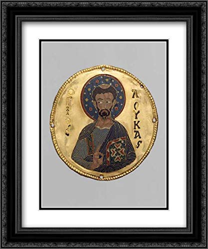 Byzantine Culture - 28x34 Black Ornate Framed and Double Matted Art by Museum Prints Titled: Medalli