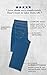 PajamaJeans Men's Straight Leg Knit Denim Jeans in Blue, Pacific Wash, Large