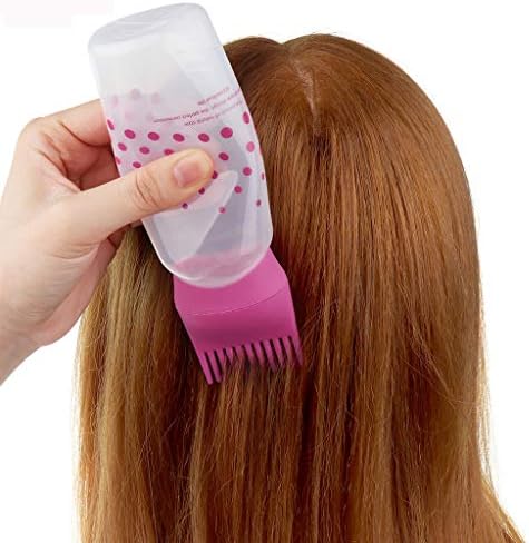 Hair Applicator Bottle, Dkings Dye Bottle with Dye Brush Brush, Squeeze Bottle Salon Hair Coloring Dyeing Hair Accessories