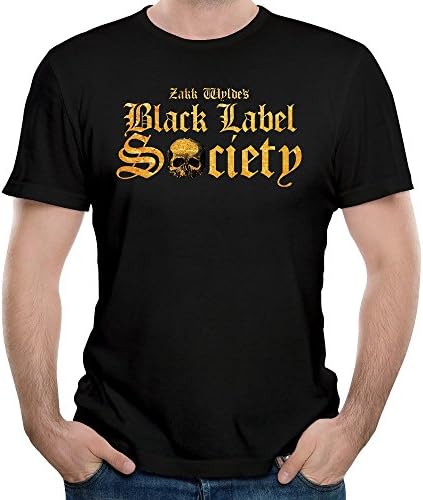 Naviiro Men's Black Label Society Band Zakk Wylde Short-Sleeve Black L