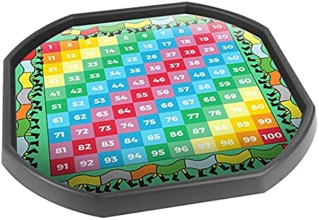 1-100 Number Grid Centipede Vinyl Tuff Tray Insert - 60 x 60 cm - Ideal for Mini Tuff Spot Tuff Tray - Tuff Tray NOT Included