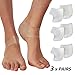 Gel Heel Cushions for Heel Pain Relief I Plantar Fasciitis Heel Cups I Silicone Cup Pads for Heel Spurs I Heel Pain Relief Insoles for Sore or Bruised Feet I Heel Pads for Women & Men Fits Most (2mm)