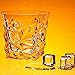 Luxury Whiskey Glass Old Fashioned Vintage Rocks for Bourbon Scotch Cocktail Drinks Tumbler Glassware Gifts for Men Dad and Husband Prime Snifter Bar
