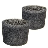HQRP 2-Pack Foam Sleeve Filter Compatible with Shop-Vac Wet/Dry Vacuums 5-Gallon and Above, Type R 90585 9058500 905-85-00 905-85 Replacement Plus Coaster