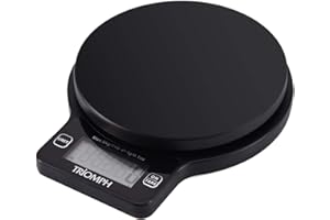 Triomph Food Scale, High Accuracy Digital Kitchen Scale, Multifunction Cooking Scale with 0.1oz/ 1 g Increment, 11 lb/5 kg Ca