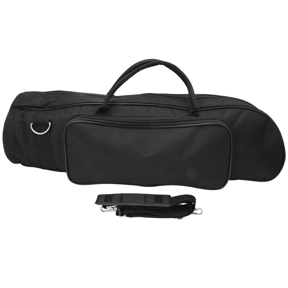 Trumpet Bag, Nylon Waterproof Trumpet Bag Case Durable Cloth Musical Instrument Accessories, Black