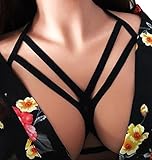 Strappy Bra Cage, Iusun Women Sexy Hollow Bralette Crop Top Bustier Tops Intimates (Black, L)