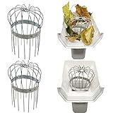 Gutter Guard 3 Inch Galvanized Filter Strainer. Stops Blockage Leaves Debris. Pack of 2. by Massca (Galvanized 3 inch)