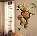 Teenage Mutant Ninja Turtles Mike Peel And Stick Wall Decals Sticker For Boys Kids Room Comic Wall Art Decor