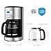 Coffee Maker Aicok Filter Coffee Machine, 12 Cup Programmable Coffee Makers, 1.5 Liters Timer Coffee Machine, Anti-Drip System and Permanent Reusable Filter
