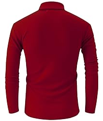 jonivey Mens Basic Turtleneck Long Sleeve