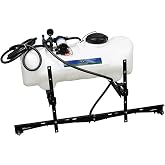 Master Mfg 15-Gallon ATV &amp; UTV Broadcast Boom Sprayer - 7ft Swath, 2.2GPM, 70PSI Max, Amazon Exclusive