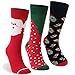 Christmas Stocking Socks, ZEAL WOOD Holiday Casual Gifts For Women 1/3/6 Pairs