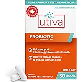 Utiva Probiotic – Urinary Tract and Gut Health Supplement – 12 Billion CFU Lactobacillus & Bifidobacterium Probiotic for Men 