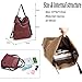 Travistar Women Multifunction Shoulder Bag Canvas Crossbody Casual Daypack Handbag for work and daily use