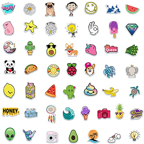 Stickers for Water Bottles, 100 PCS VSCO Stickers Vinyl Waterproof Cute Aesthetic Stickers for Hydro Flask, Laptop, Computer, Skateboard, Stickers Pack for Teens Girls Kids