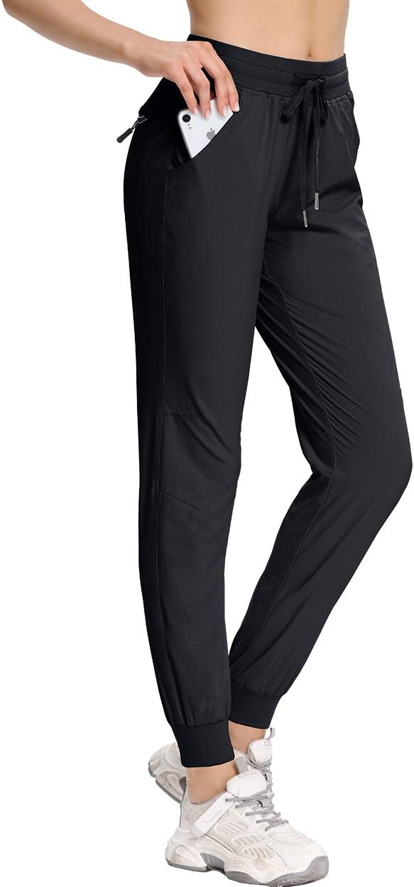 Capol Women's Athletic Joggers Water Resistant Running Pants