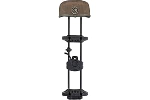 G5 Outdoors Head-Loc Air Quiet Low-Profile 4-Arrow Archery Quiver with Exo-Flex Hood for Bow Hunting and Target Practicing | Head-Loc Rubber Compression Technology
