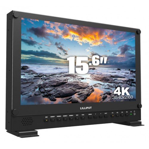 Lilliput BM150-4K 15.6" 6U Carry-on/Rackable 4K Broadcast LED Director Monitor, 3840x2160