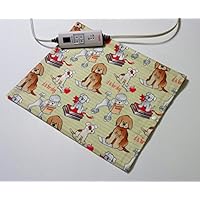 Replacement Cover for 12&rdquo; x 15&rdquo; Heating Pad ~ Heating Pad Cover ~ Cover Only ~ School Doggies Print