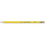 Ticonderoga Pencils, Wood-Cased Graphite #2 HB Soft, Pre-Sharpened, Yellow, 12 Count (X13806)