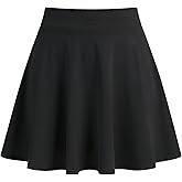 Ekfewou Little Girls Skirts Athletic Uniform Skirts Built in Shorts Casual Mini Skorts for Kids with Pockets